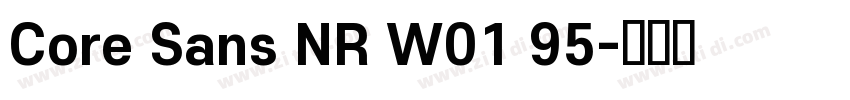 Core Sans NR W01 95字体转换